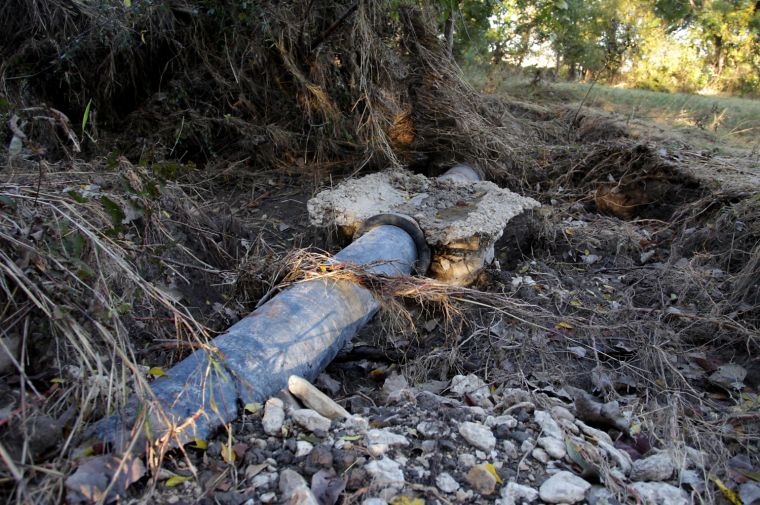 Nolan Creek sewer line